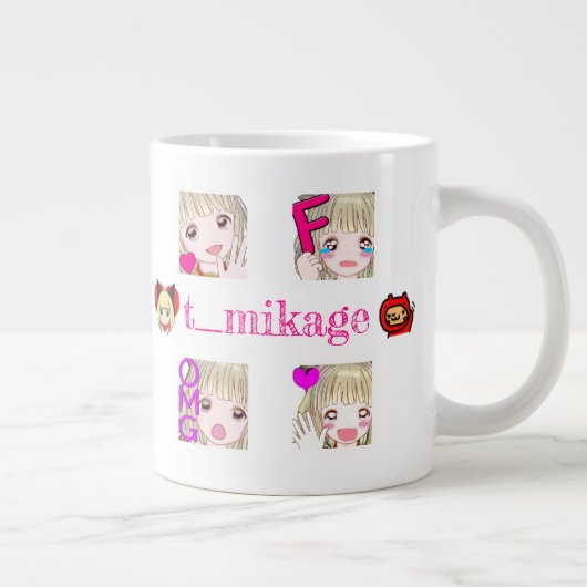 t_mikage big mug[W]/ミカゲビッグマグ[W] ジャンボコーヒーマグカップ (右)