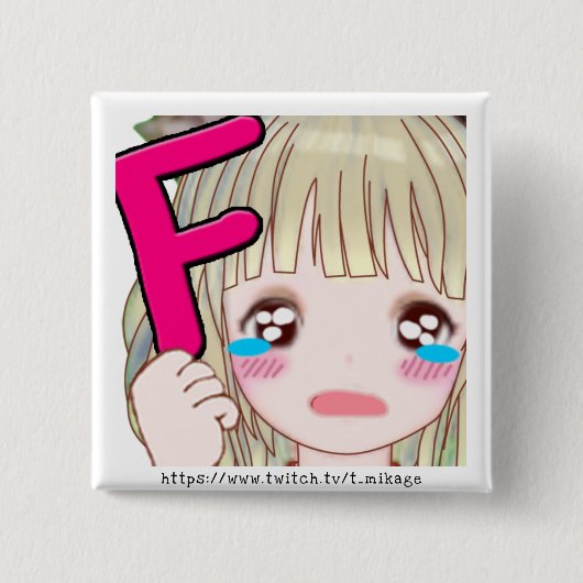 t_mikage tin badgeSQ[F]/ミカゲ缶バッチSQ[F] 缶バッジ (正面)