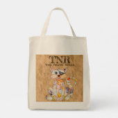 T.N.R. 捕獲 不妊手術 返還 トートバッグ (裏面)
