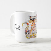 T.N.R. Works Tipped Ear Cat Mug コーヒーマグカップ (正面左)