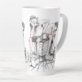 T.N.Tピエロを保護する2つのスケッチ カフェラテマグ (右アングル)