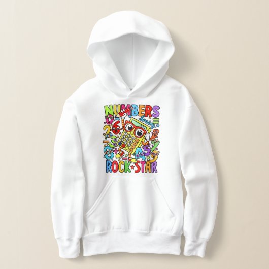 T-Number Day Kids Hoodie | Maths School Event UK (レイダウン)