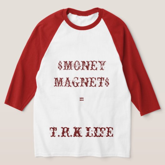 T.R.KマネーマグネットラグランTシャツ Tシャツ (レイダウン)