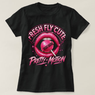 T.R.K GIRLS PRETTY IN MOTION かわいいTシャツ Tシャツ
