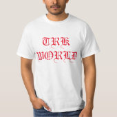 T.R.K WORLD テキストデザインTシャツ Tシャツ (正面)