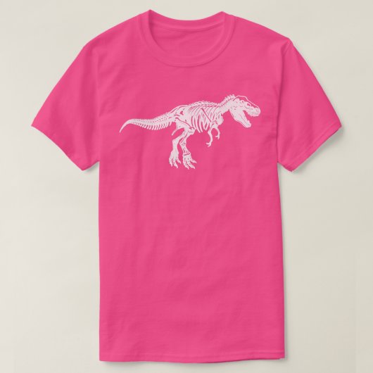 T Re Skeleton Dinosaur Tシャツ (デザイン正面)