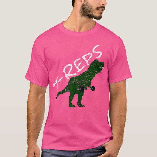 T-Reps重量挙げ動揺してボディビル Tシャツ (正面)