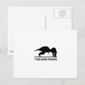 t-rexが腕立て伏せ.aiが嫌い ポストカード (正面/裏面)