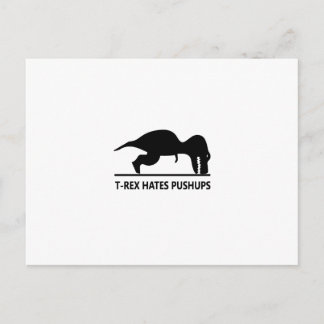 t-rexが腕立て伏せ.aiが嫌い ポストカード