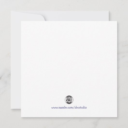 T-REXの誕生日の招待状 招待状 (裏面)