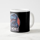 T-Rexゲーマー卒業デザイン ジャンボコーヒーマグカップ (正面右)