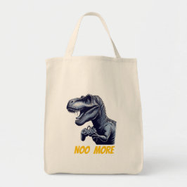 T-Rexゲーマー "No More" アートデザイン トートバッグ