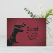 T-Rexバレンタインカード 招待状 (スタンド正面)
