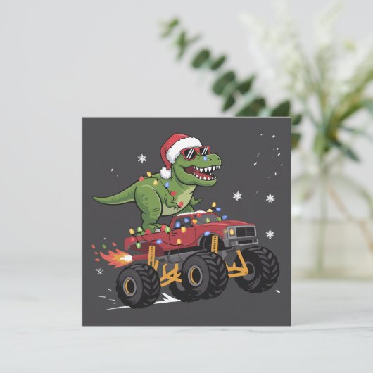 T-REX恐竜クリスマスモンスターカー シーズンカード (スタンド正面)
