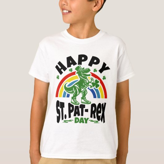 T-Rex聖パトリックの日 Tシャツ (正面)