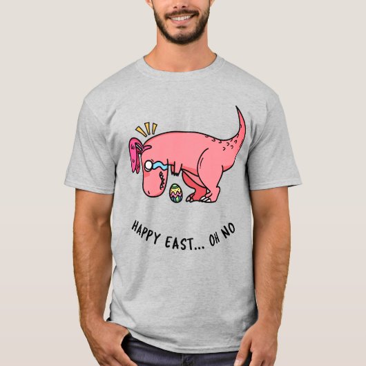 T-Rex イースター奮闘シャツ Tシャツ (正面)