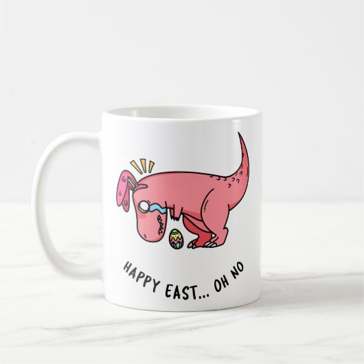 T-Rex イースター奮闘マグ コーヒーマグカップ (左)