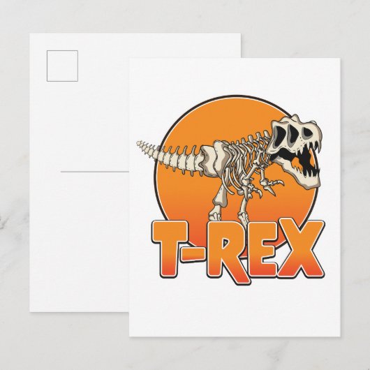 T-REX カートゥーン ロゴ インビテーションポストカード (正面/裏面)