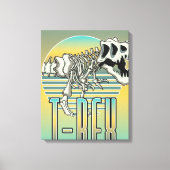T-REX カートゥーン ロゴ キャンバスプリント (正面)