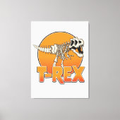 T-REX カートゥーン ロゴ キャンバスプリント (正面)