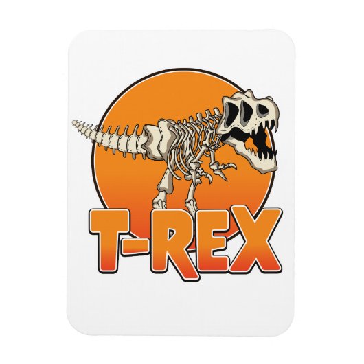 T-REX カートゥーン ロゴ マグネット (縦)