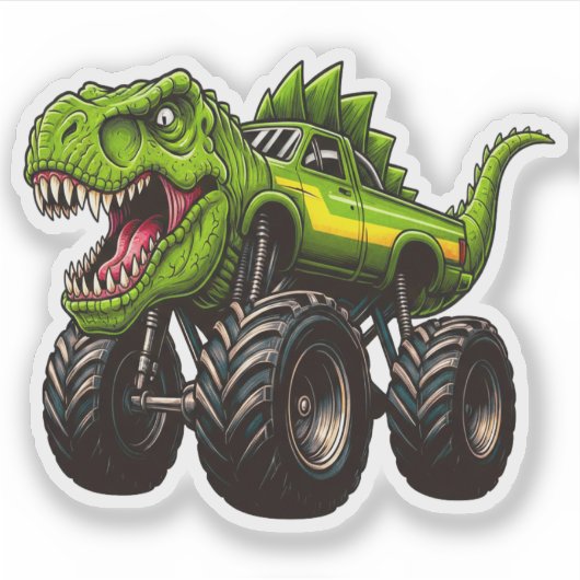 T-Rex モンスタートラック  シール (正面)