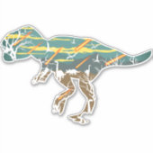 T-Rex 恐竜の時代 隕石 シール (正面)