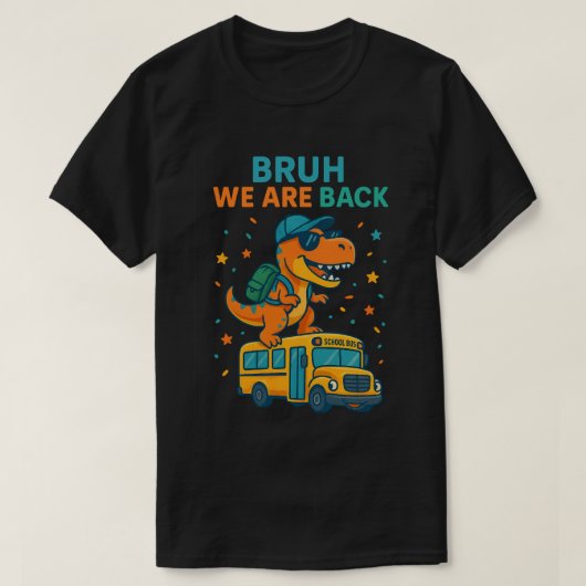 T-Rex 恐竜 ブルッ 新学期だね 2026 –  Tシャツ (デザイン正面)