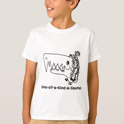 T-Rex | 手描き恐竜Tシャツ Tシャツ (正面)