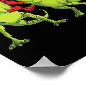 T-rex Boxing  ポスター (角)