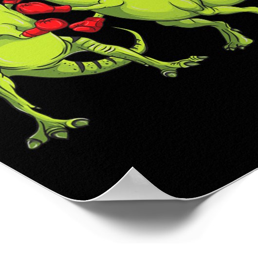 T-rex Boxing  ポスター (角)