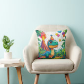  T-Rex Celebration Pillow for Kids クッション (椅子)