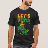 T Rex Dino Cinco De Mayo Let's Fiesta Mexico Boy K Tシャツ (正面)