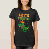 T Rex Dino Cinco De Mayo Let's Fiesta Mexico Boy K Tシャツ (正面)