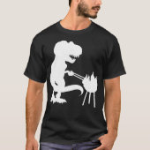 T Rex Dinosaur BBQ Grill Daddysaurus Fathers Tシャツ (正面)