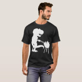 T Rex Dinosaur BBQ Grill Daddysaurus Fathers Tシャツ (正面フル)
