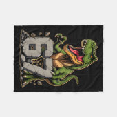 T-rex Dinosaur Funny Six Seven Meme Cool Tyrannosa フリースブランケット (正面(横))