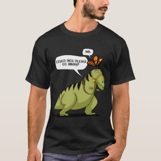 T-Rex Dinosaur Hates Butterfly Tシャツ