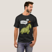 T-Rex Dinosaur Hates Butterfly Tシャツ (正面フル)