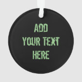 T-Rex Dinosaur Jurassic Reptile on Paint Stains オーナメント (裏面)