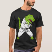 T-Rex Dinosaur Karate Tシャツ (正面)