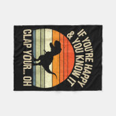 T Rex Dinosaur Meme Funny Dino For Men Women Boy K フリースブランケット (正面(横))