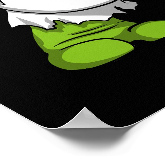 T-Rex Dinosaur Ninja Martial Arts Karate ポスター (角)