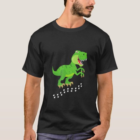 T REX Dinosaurs Kids Fun Tシャツ (正面)
