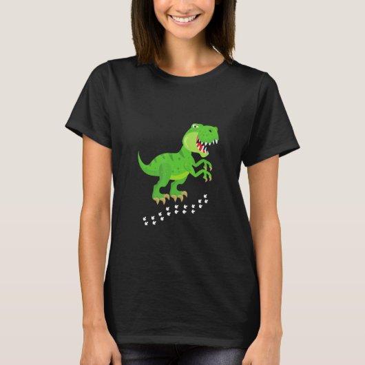 T REX Dinosaurs Kids Fun Tシャツ (正面)