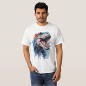 T-Rex en Fiesta de Colores Tシャツ (正面フル)