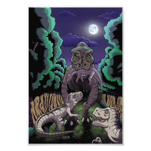 T-Rex Family フォトプリント (正面)