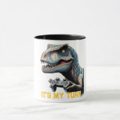 T-Rex Gamer It’s My Turn Design マグカップ (中央)