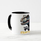 T-Rex Gamer It’s My Turn Design マグカップ (正面左)
