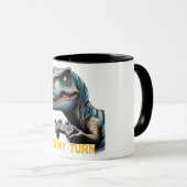 T-Rex Gamer It’s My Turn Design マグカップ (正面右)